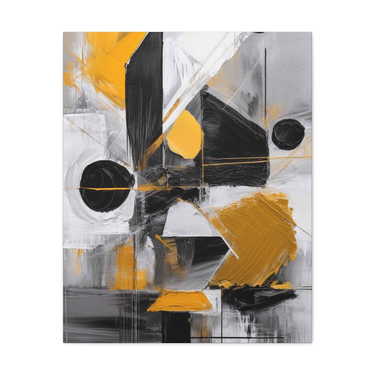 Black Abstract Painting Print Canvas 20x24,20x30,24x30, 24x32,24x36,30x40, 32x48,36x48,40x60 Pine-Wood Inner Frame ABS-20