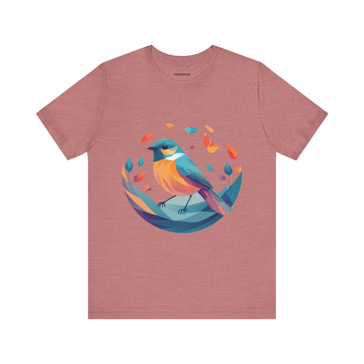 Bird Graphic Unisex Cotton Bella+Canvas Tee with Animal Design ab6
