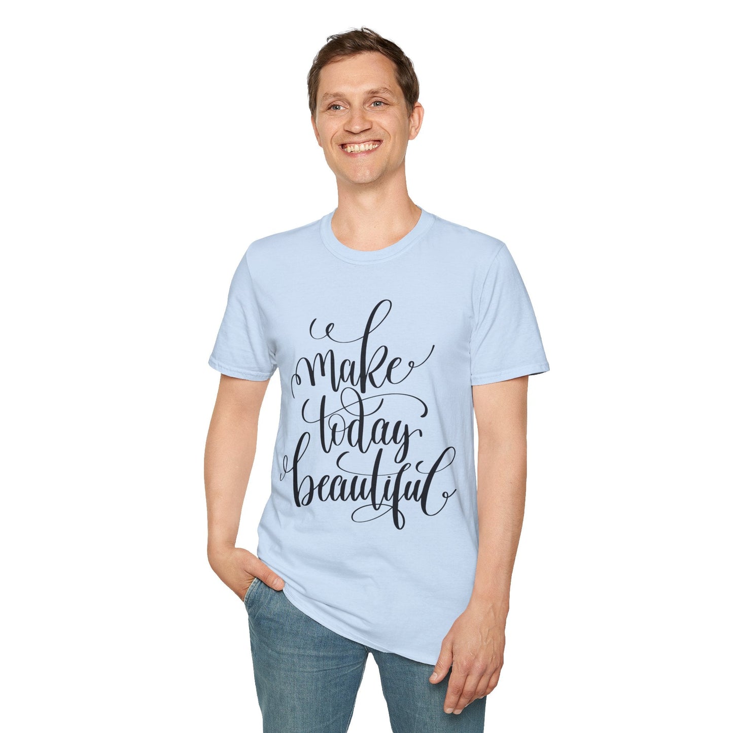 Positive Slogan T Shirt Unisex Softstyle Gildan 64000 With Positive Words And Good Quotes Art Tee