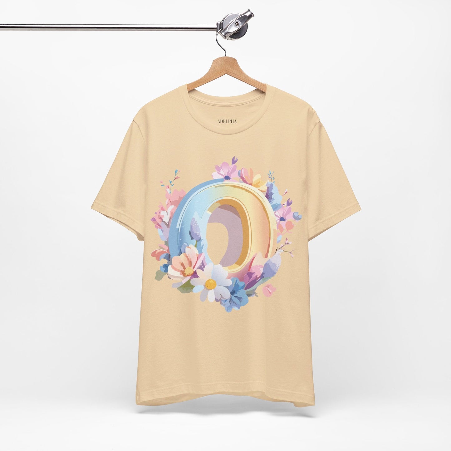 Adelpha Letter O Shirt Unisex Graphic Tee Vintage Inspired Art Design Jersey Short Sleeve