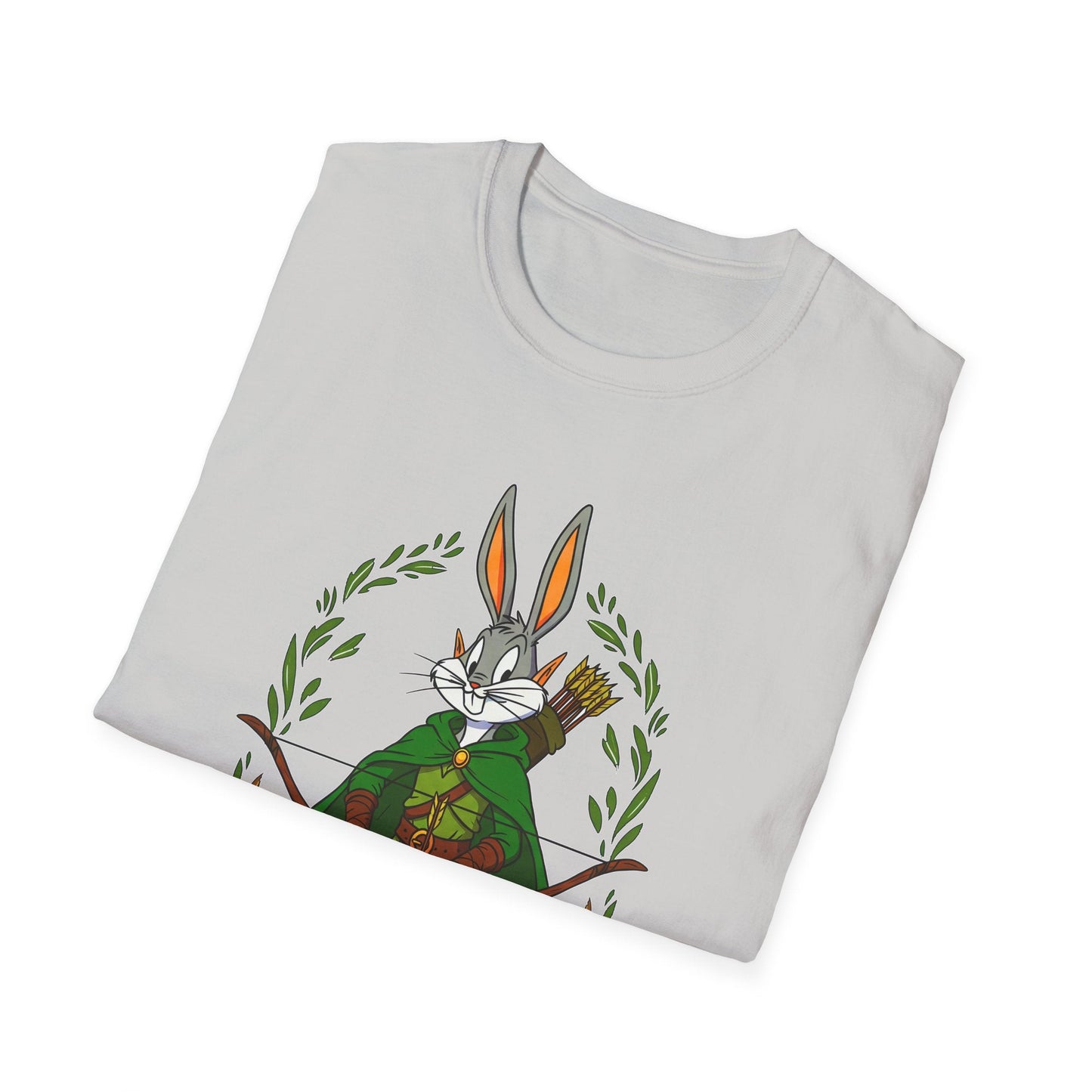 Bugs Bunny T Shirt Cartoon Art Tee Unisex Gildan Softstyle 64000 100 Percent Ring Spun Cotton