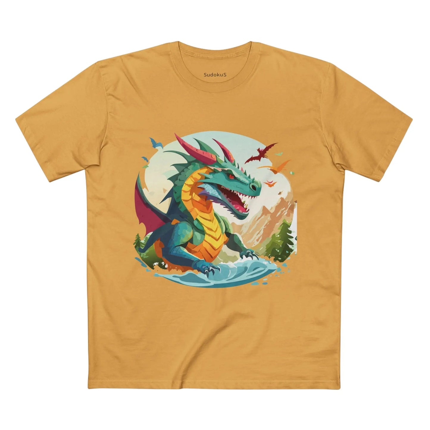 Dragon Graphic Unisex 100 Cotton Staple Tee 26