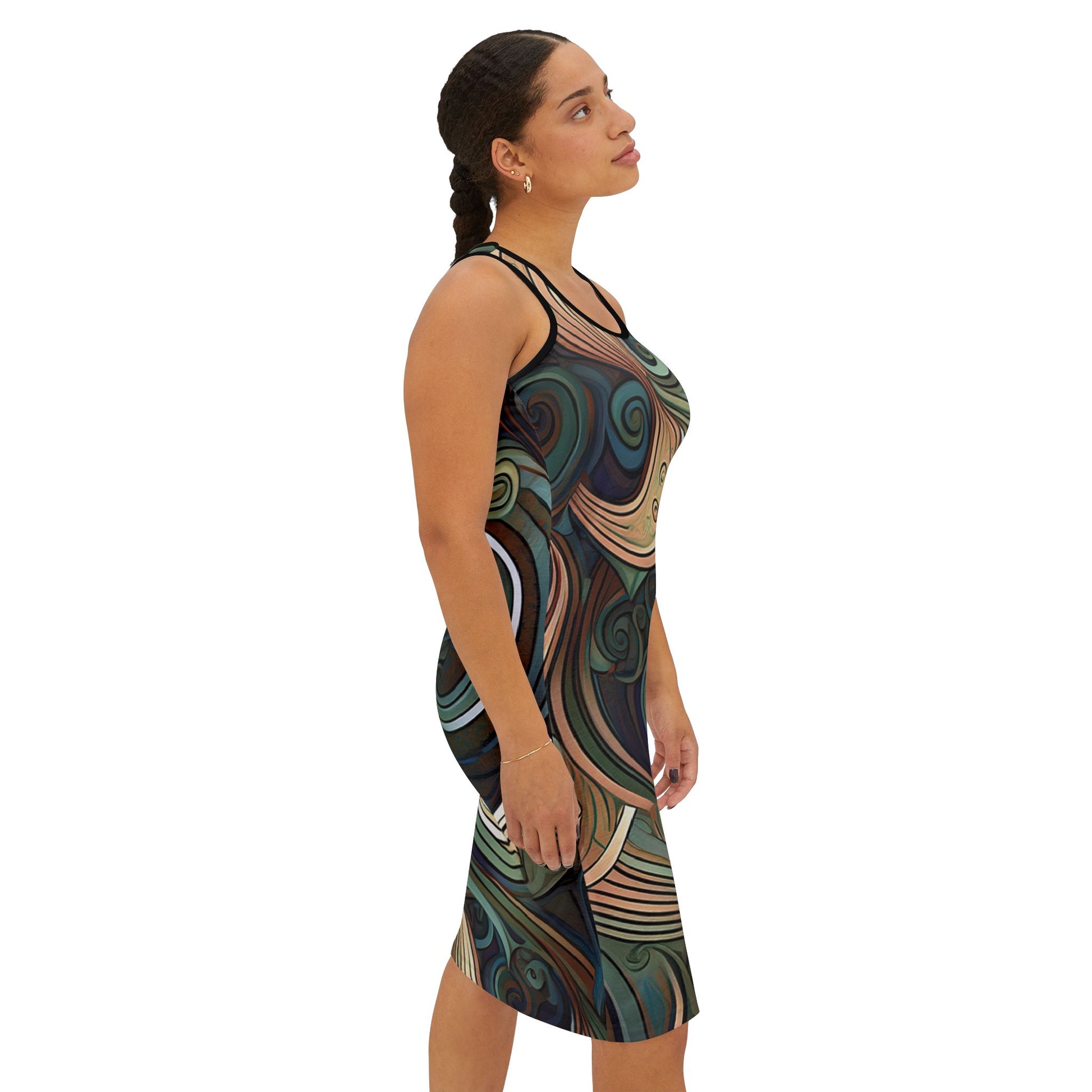 Abstract Print Dress - PPU BEST