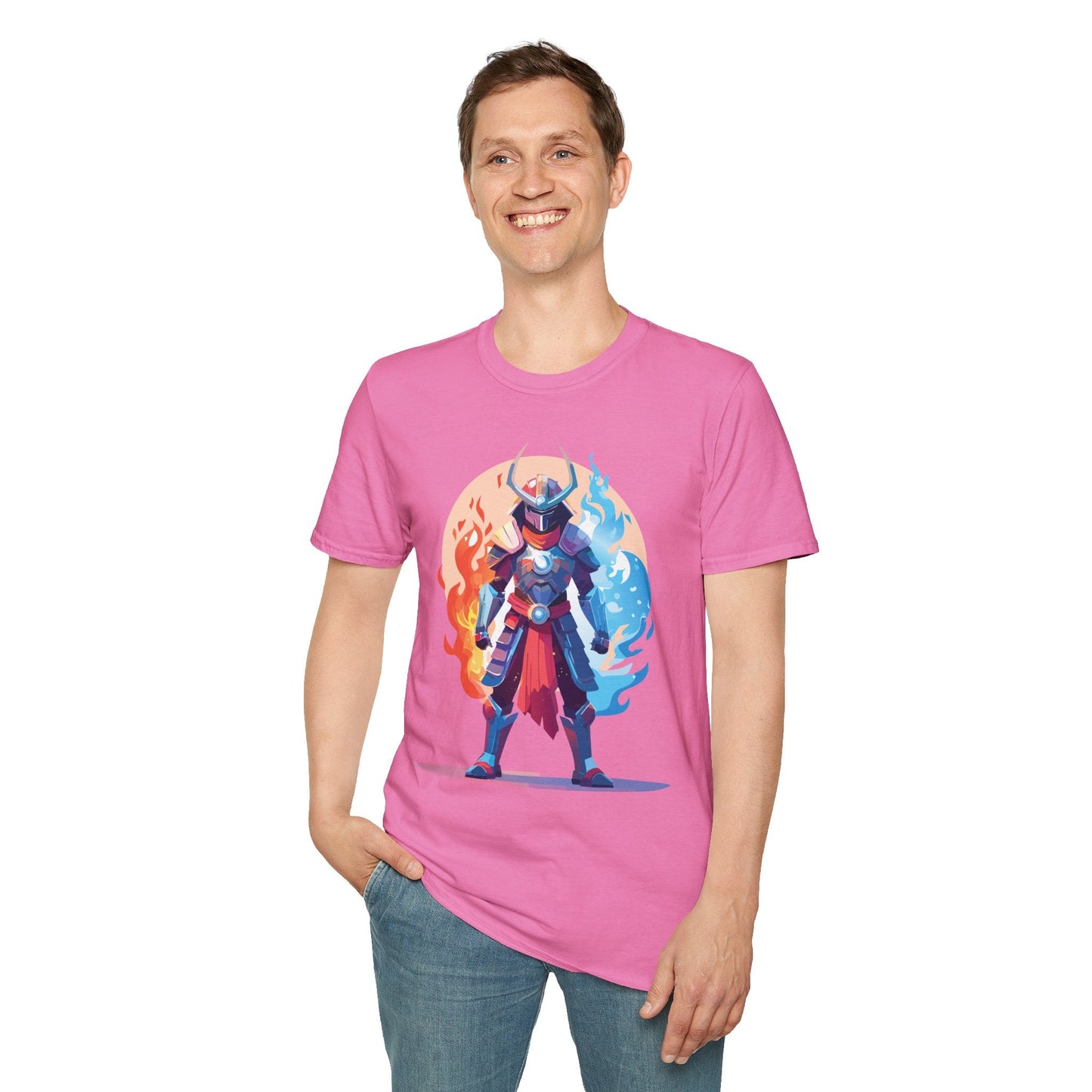 Samurai Shirt Unisex Gildan Softstyle 64000 Tee 100 Percent Ring Spun Cotton Comfortable