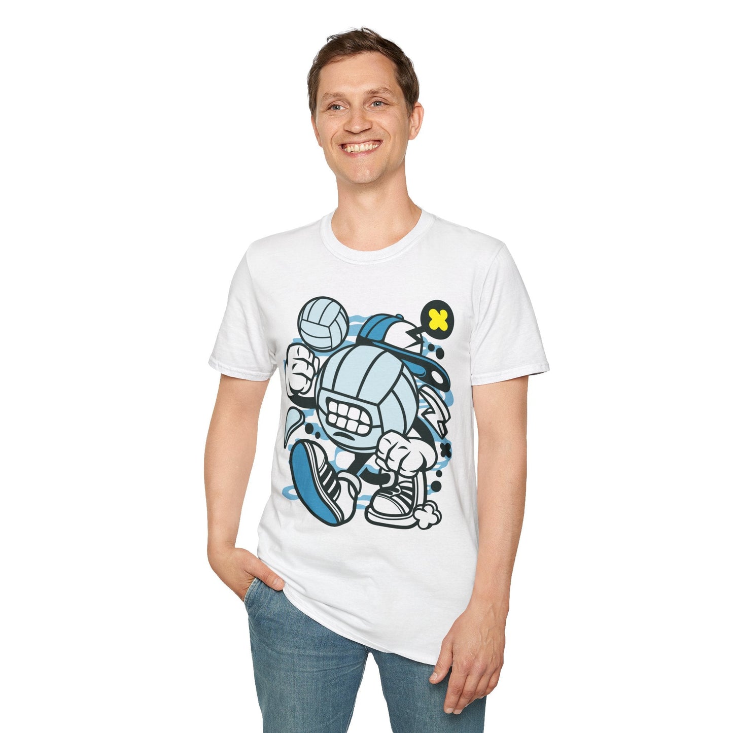 Unisex Cartoon T Shirt Animation Tee Funny Design Gildan Softstyle 64000 100 Percent Cotton