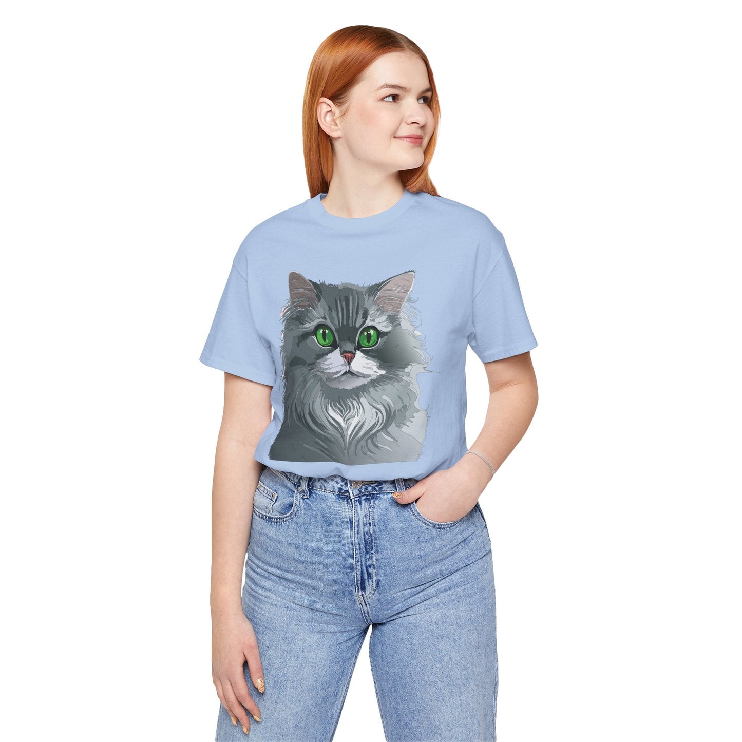 Unisex Animal Shirt With Art Design Animals Tee Short Sleeve Jersey Style Wild Animals Shirt