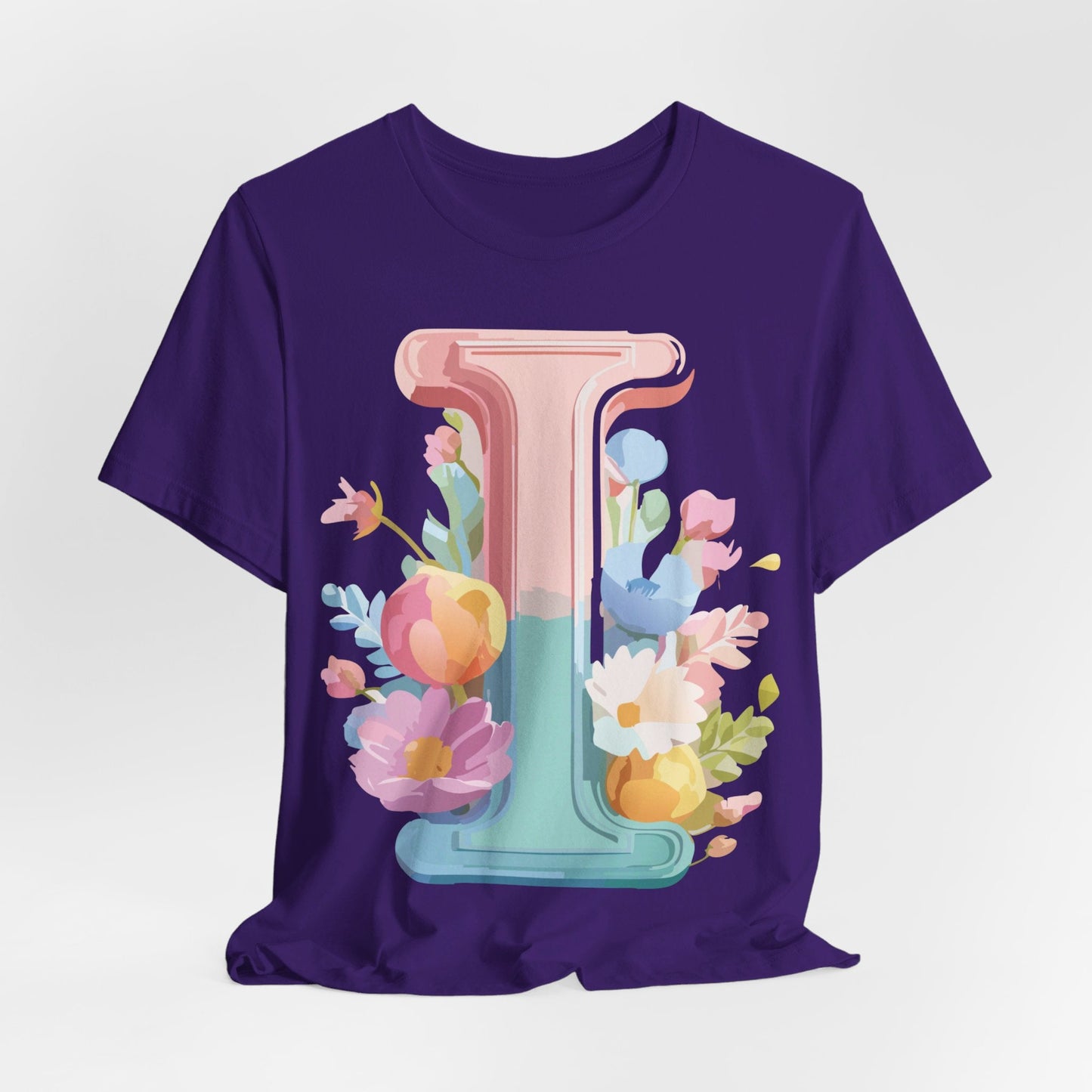 Letter I Shirt Graphic Tee Unisex Short Sleeve Adelpha Vintage Inspired Artwork Design