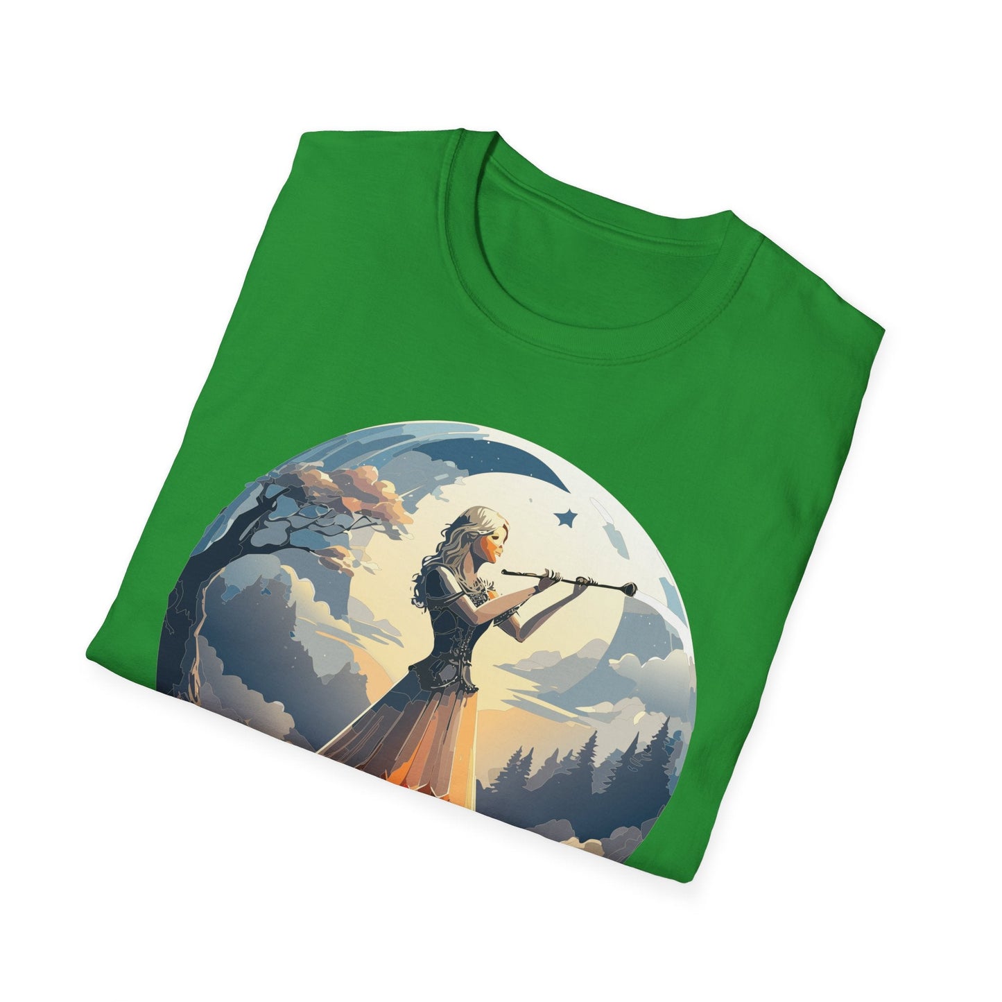Unisex Softstyle Graphic T Shirt 100 Percent Ring Spun Cotton Art Design Tee For Women