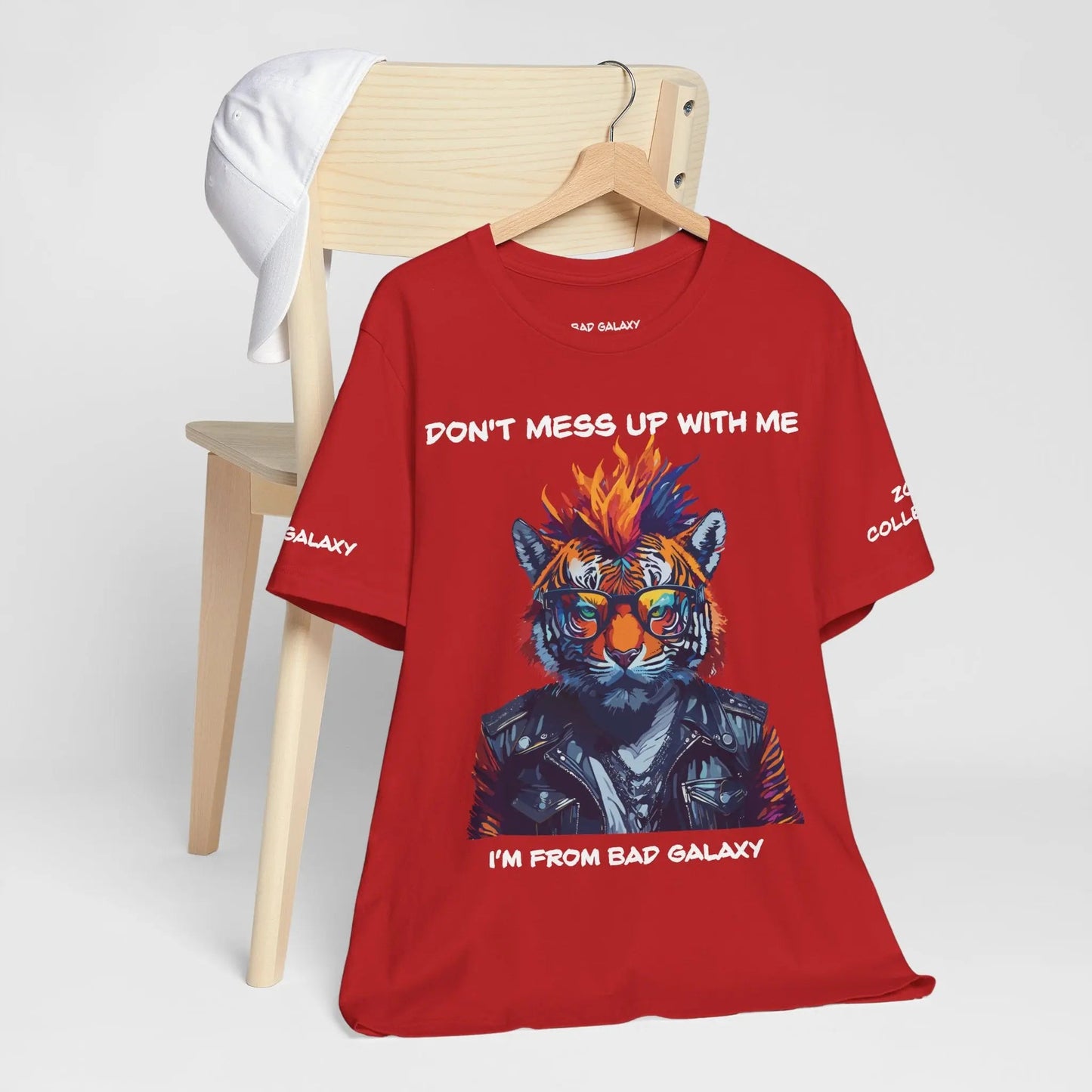 Bad Galaxy Animal T Shirt 100 Percent Cotton Eco Friendly Ink Made in USA Durable Stitching