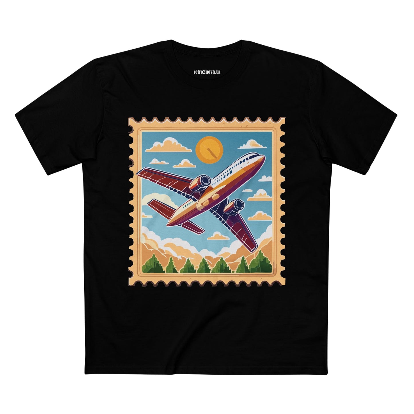 Postage Stamp Shirt Unisex Premium Cotton Tee With Original Art Design PS15 Premium Collection Tee