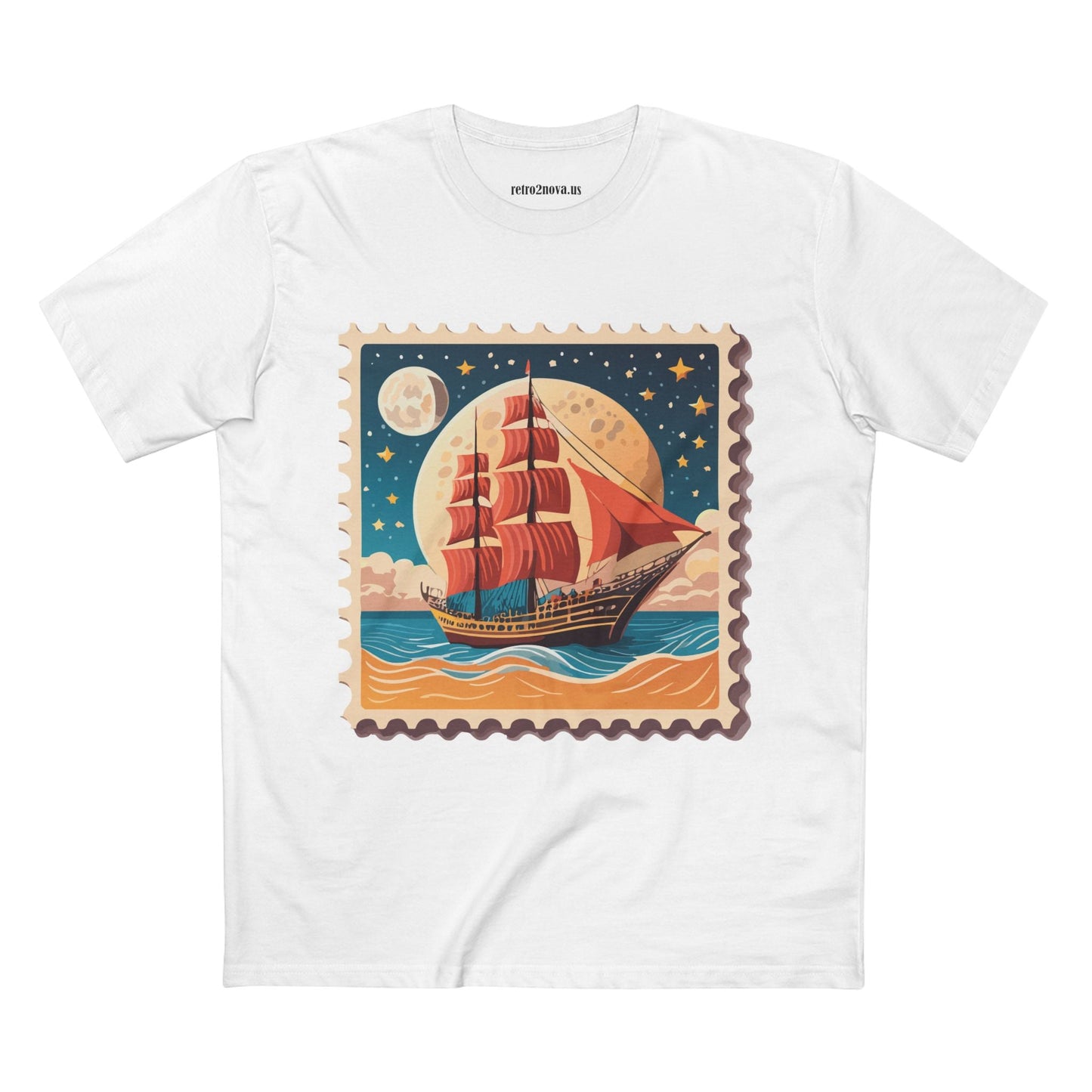 Stamp Shirt Postage Stamp Tee Unisex Premium Cotton Original Art Design By Retro2Nova