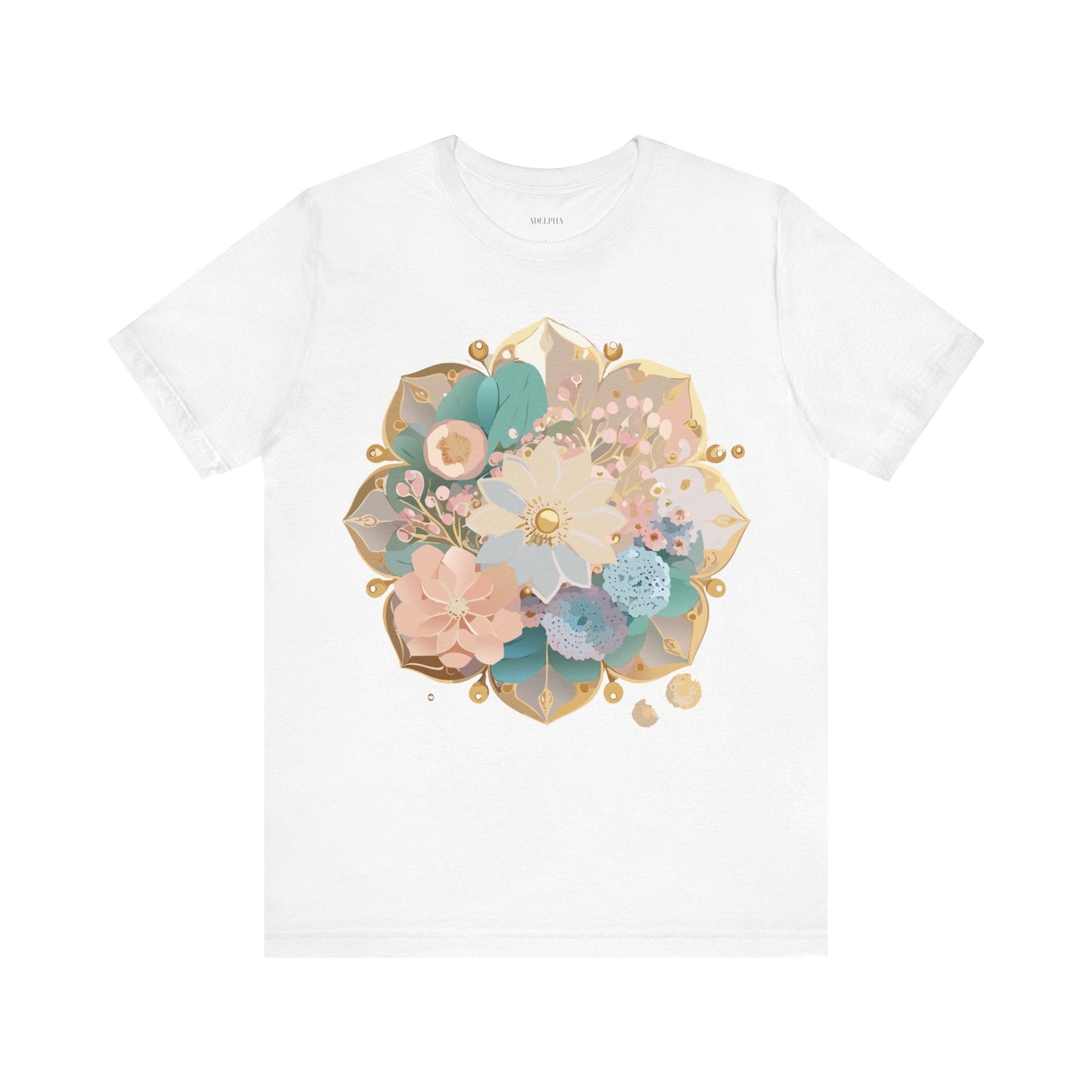 Mandala Graphic Unisex 100 Cotton Vintage Floral Artwork Tee 15