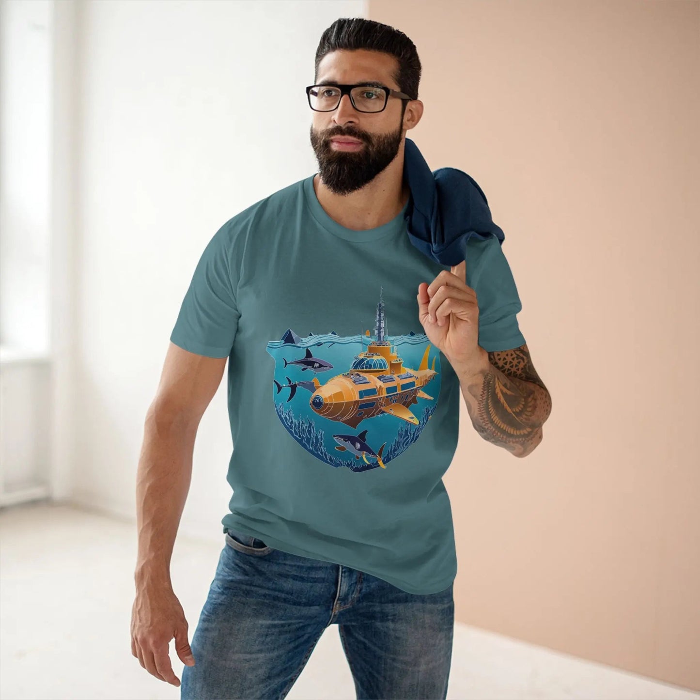 Ocean Coast Graphic Unisex 100 Cotton Staple Tee 16
