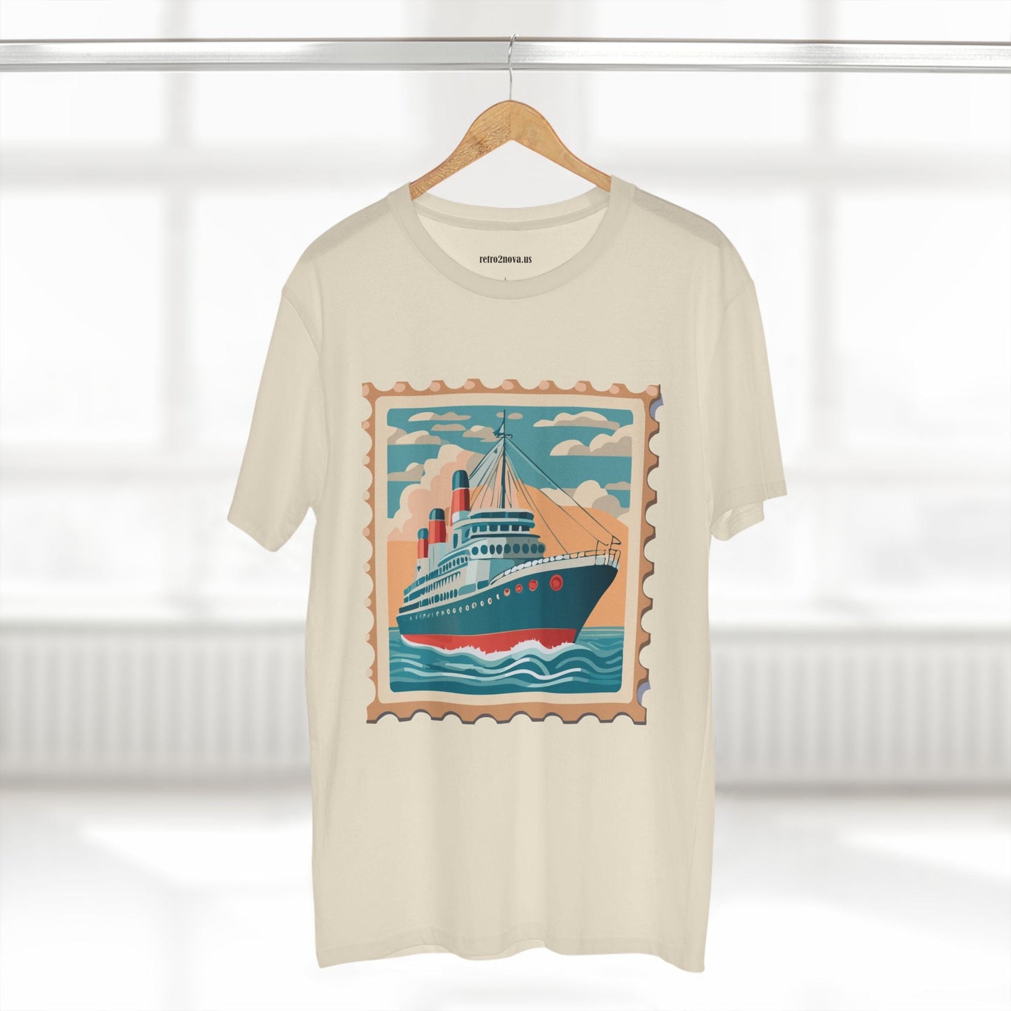 Stamp Shirt Postage Stamp Tee PS43 Unisex Premium Cotton Art Tee Retro2Nova Classic Art Collection