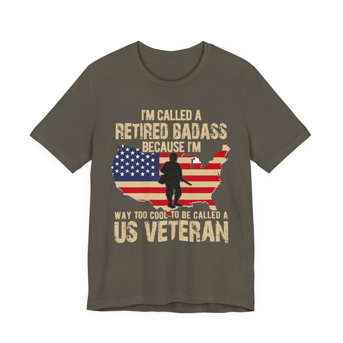 Army Veteran Patriotic Graphic Design Unisex Cotton T-Shirt v22