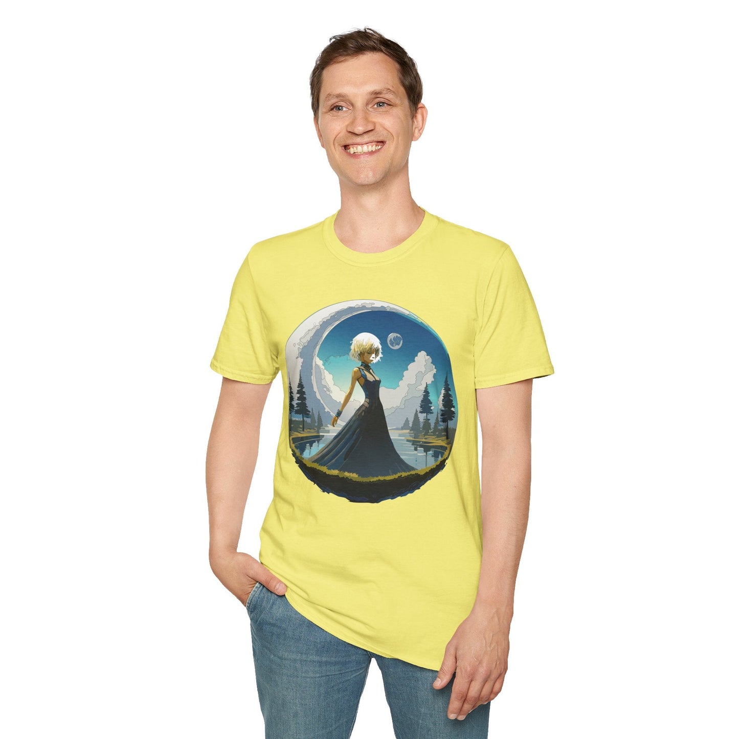 Womens Graphic T Shirt Art Design Tee Gildan Softstyle 64000 Unisex Short Sleeve