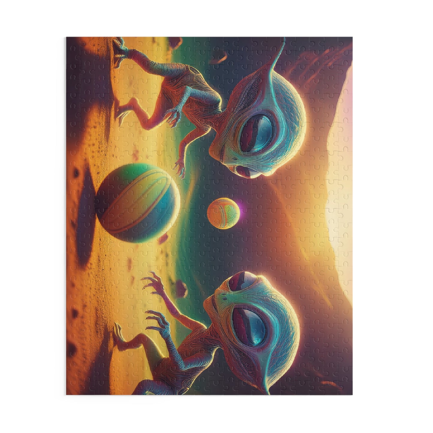 Aliens Puzzle 500-Chipboard Pieces in Box | Kids Puzzles Size: 16" x 20",  Ages 9+ and Family pn23
