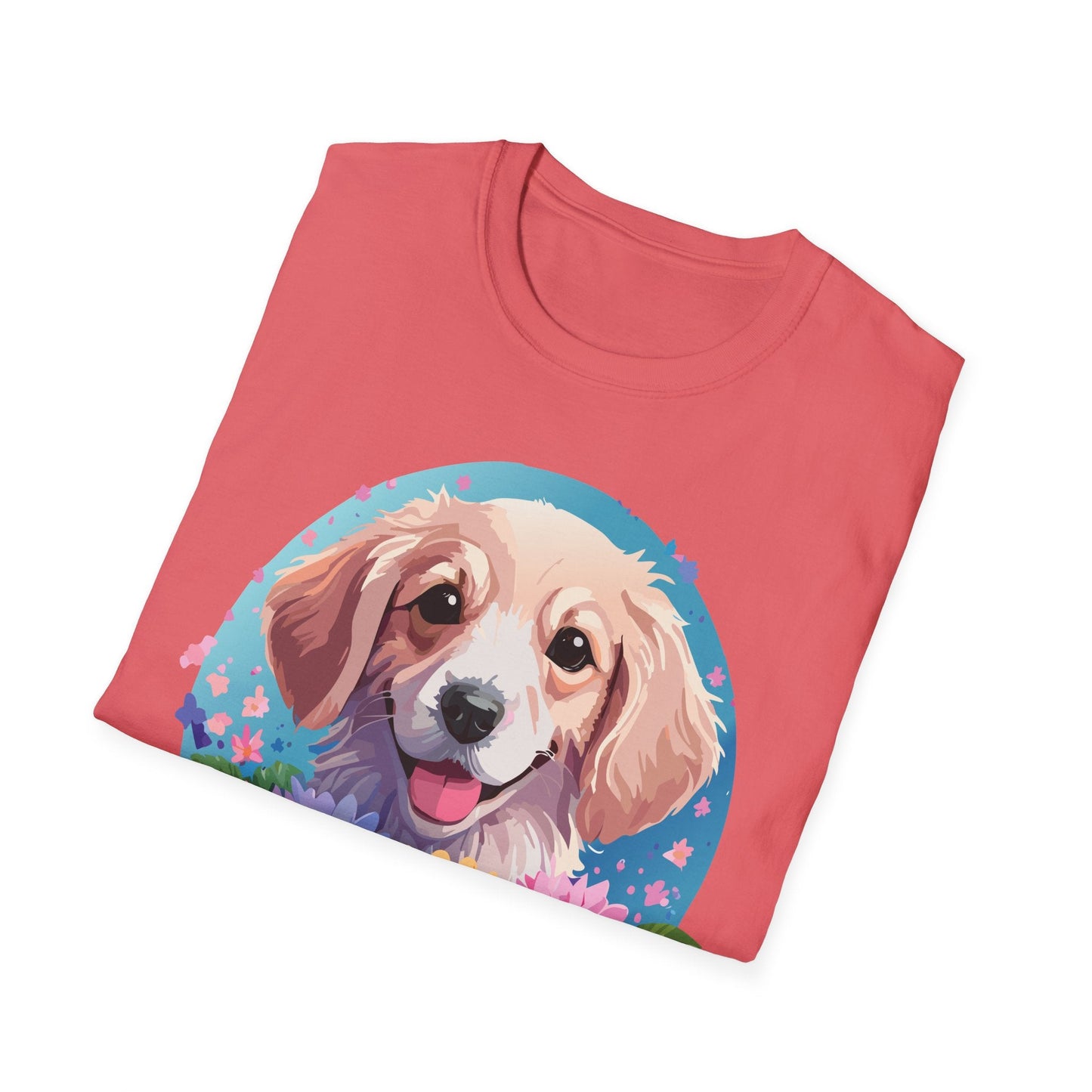 Unisex Dog Shirt Animal Tee Gildan Softstyle 64000 100 Percent Cotton