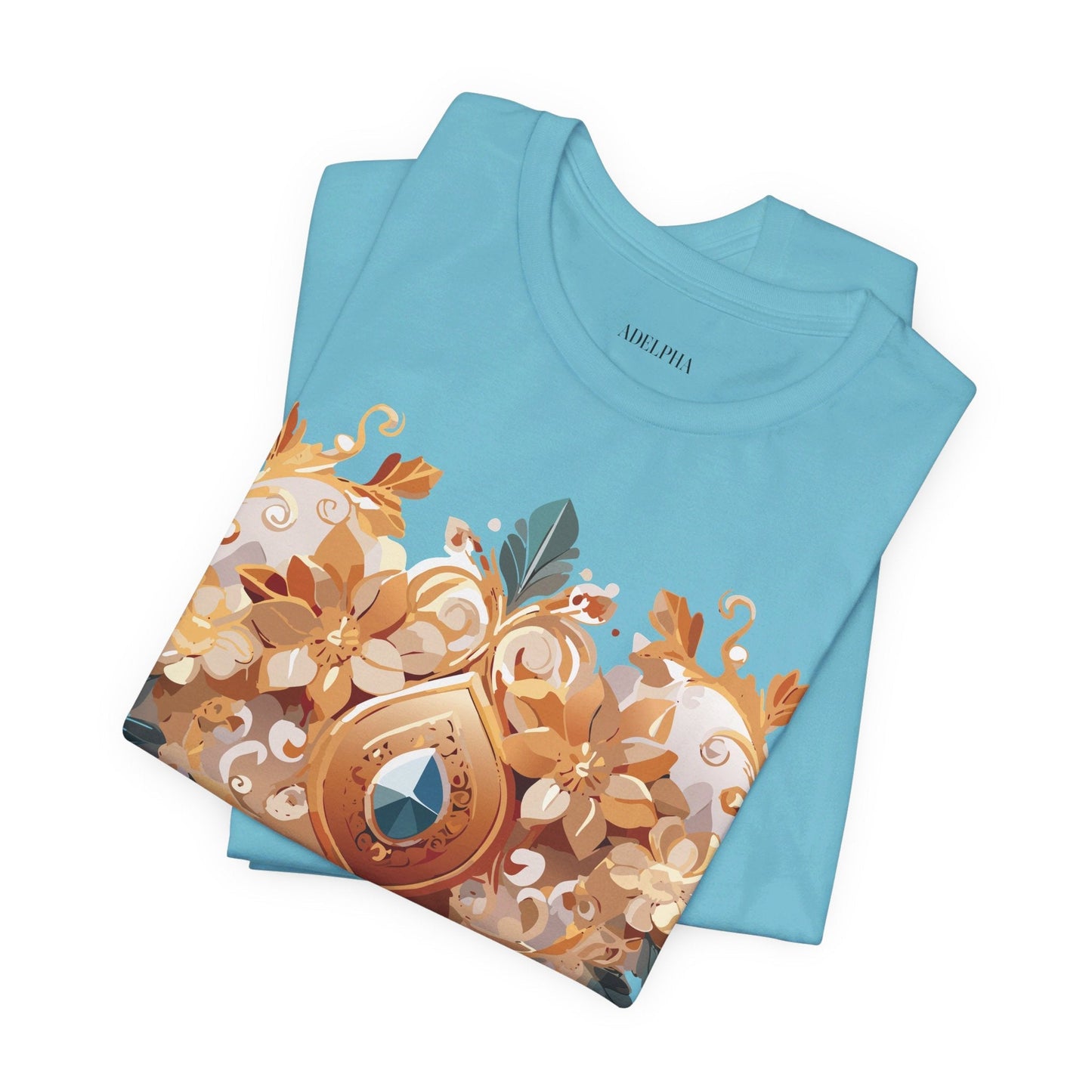 Jewelry Graphic Unisex 100 Cotton Vintage Treasure Art T-Shirt 34