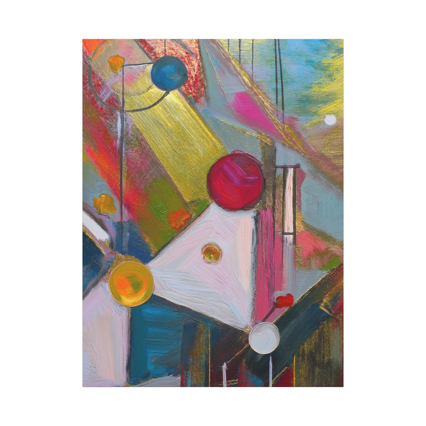 Abstract Oil Painting Print Canvas 20x24,20x30,24x30 24x32,24x36,30x40 32x48,36x48,40x60 Pine-Wood Inner Frame ABS-167