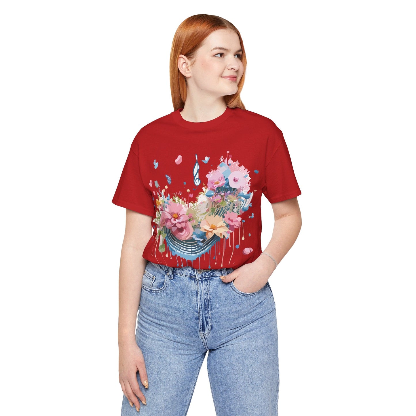 Music Graphic T Shirt Unisex Short Sleeve Jersey Tee Adelpha Vintage Inspired Art