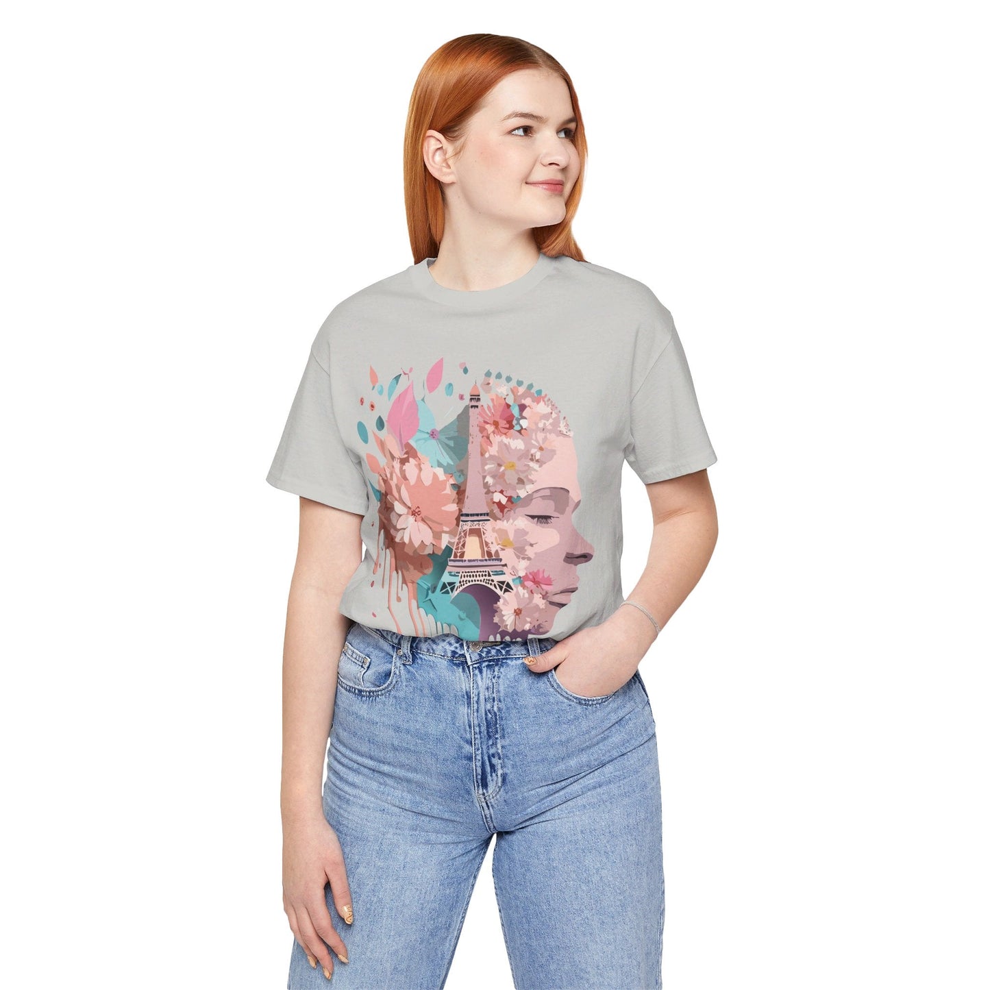 Paris Tourist Shirt Unisex Graphic Tee Featuring Adelpha Vintage Art Design Premium Comfort