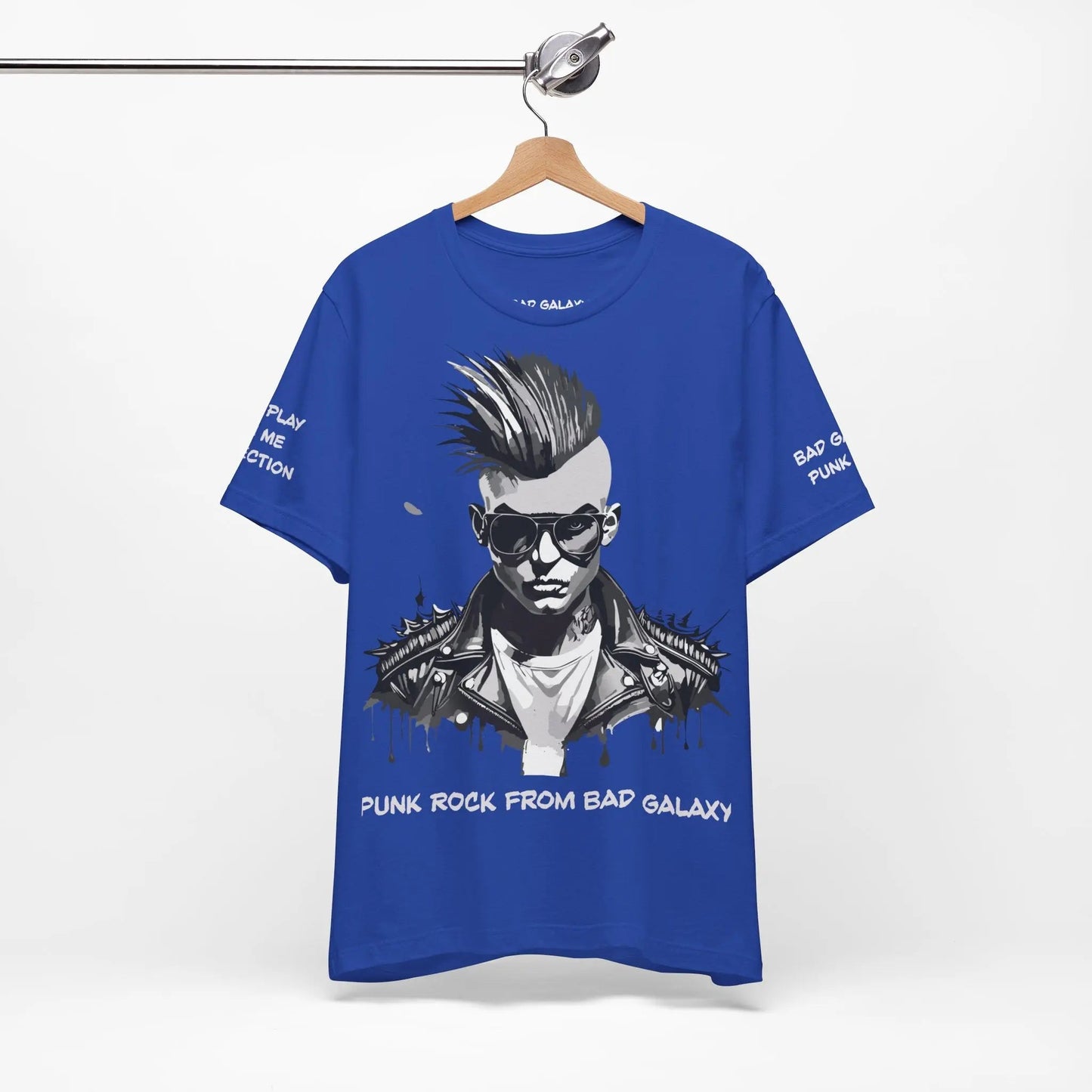 Punk Rock Tee Shirt From Bad Galaxy Made To Order 100 Percent Cotton USA Eco Friendly Inks