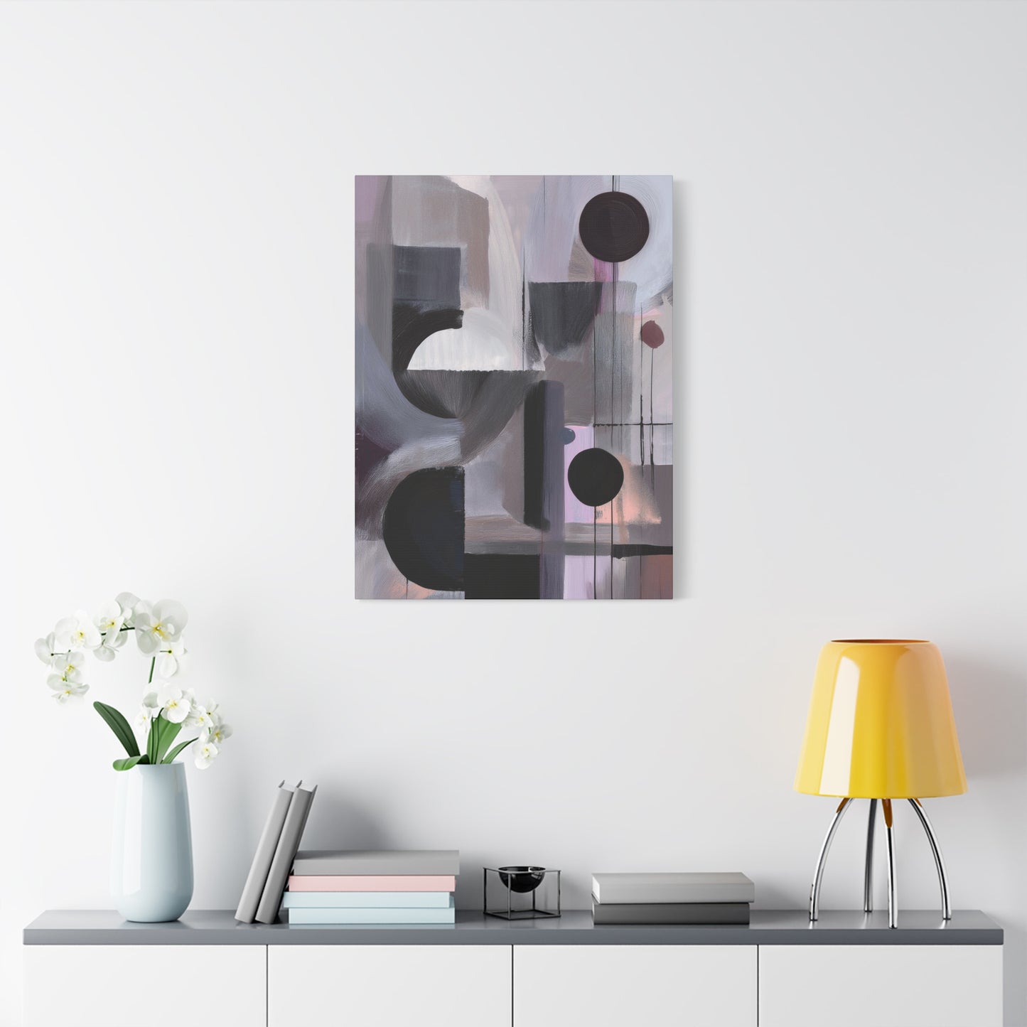 Abstract Geometric Painting Print Canvas 20x24,20x30,24x30 24x32,24x36,30x40 32x48,36x48,40x60 Pine-Wood Inner Frame ABS-46