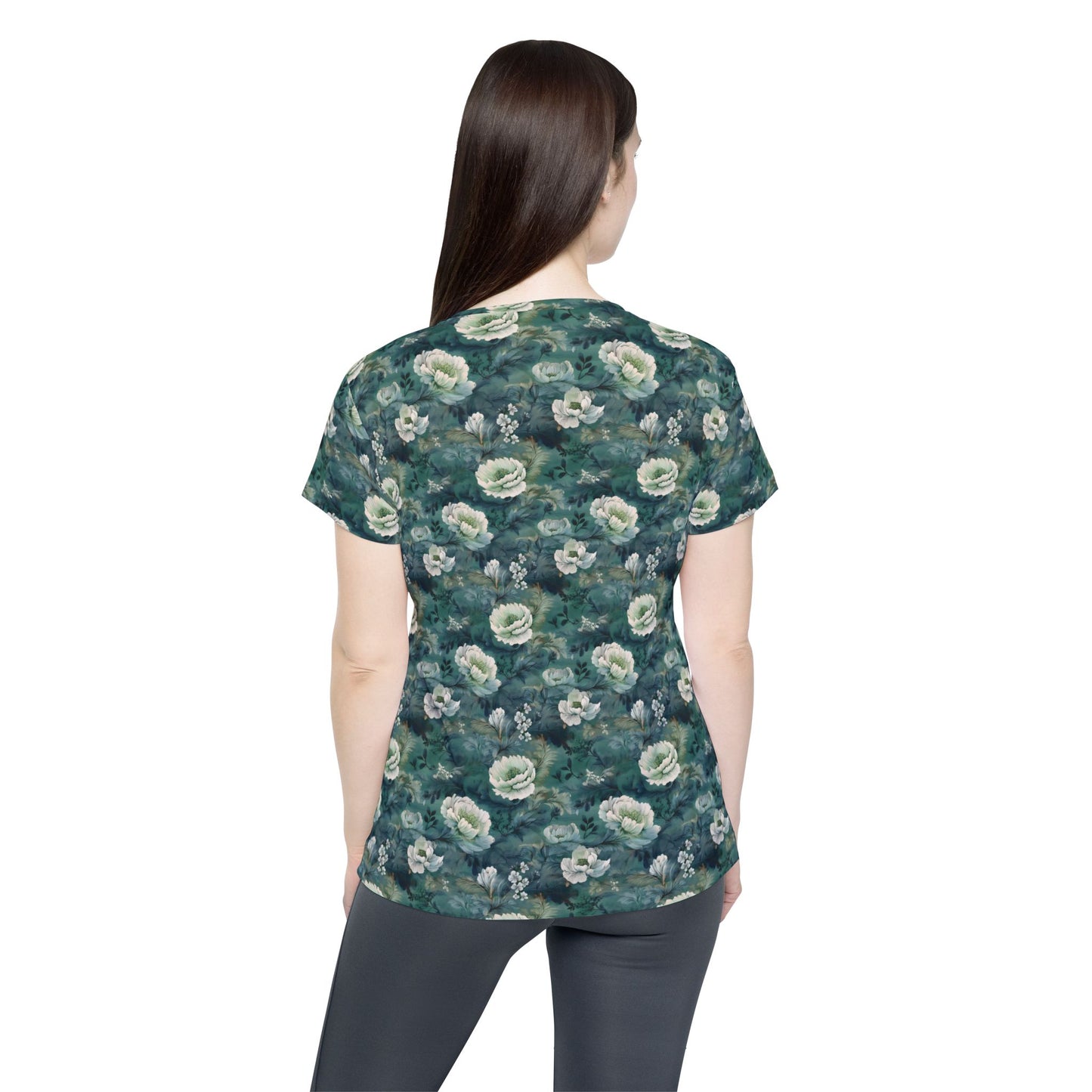 Women Poly Shirt with Floral Print F352