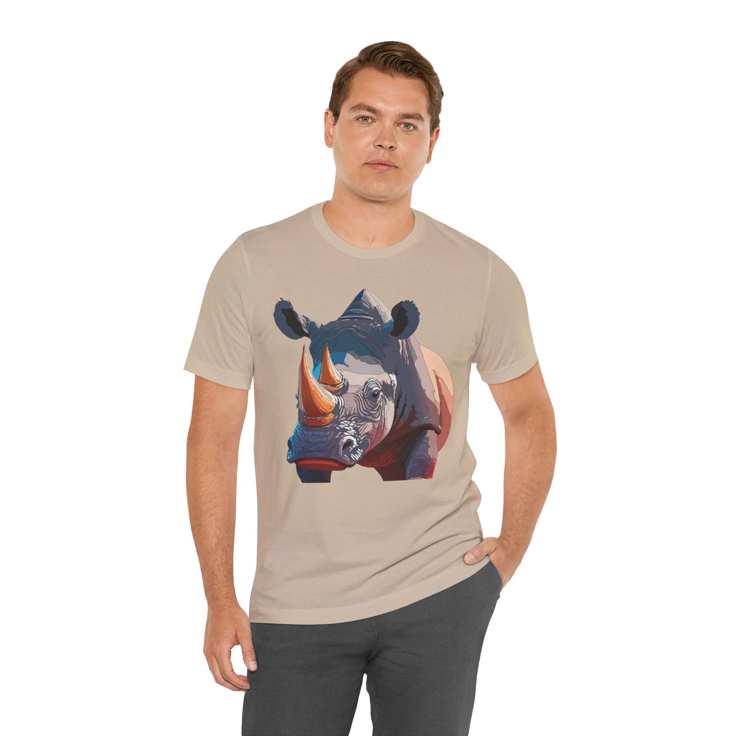 Unisex Animal Shirt Tee With Art Design Wild Animals Gildan Softstyle 64000 Graphic Tee