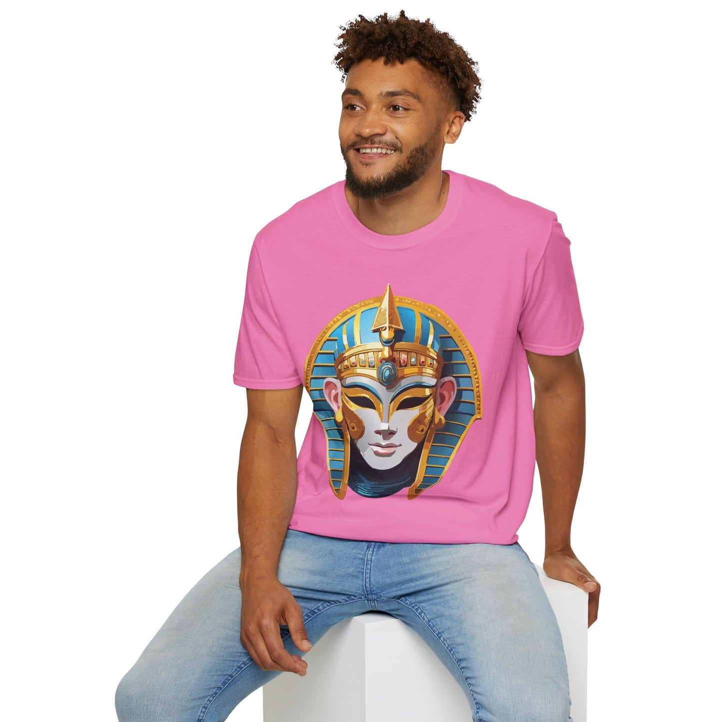Mask Graphic Unisex Cotton Masquerade Design Artwork Tee 16