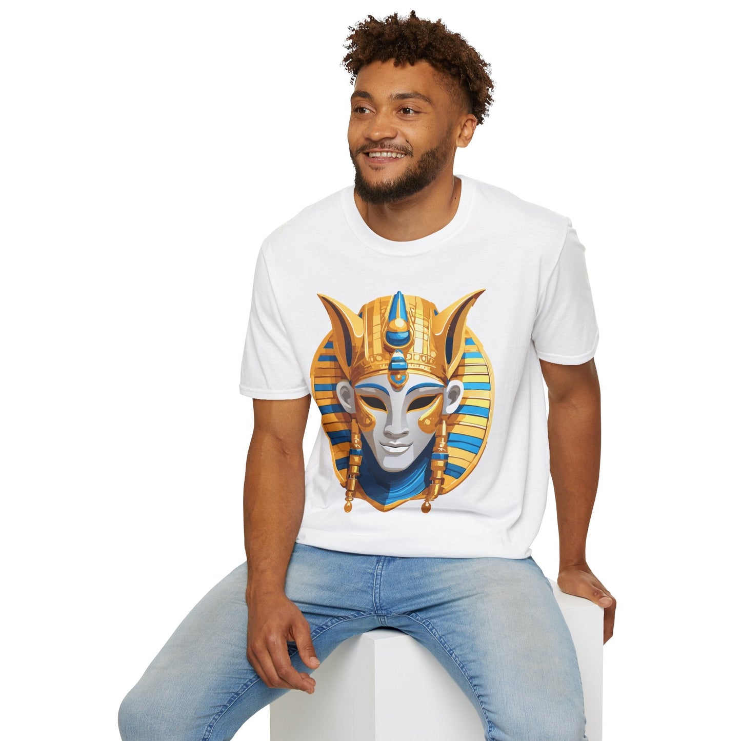 Mask Tee Shirt Unisex Masquerade Design Artwork Gildan Softstyle 64000 Cotton Tee