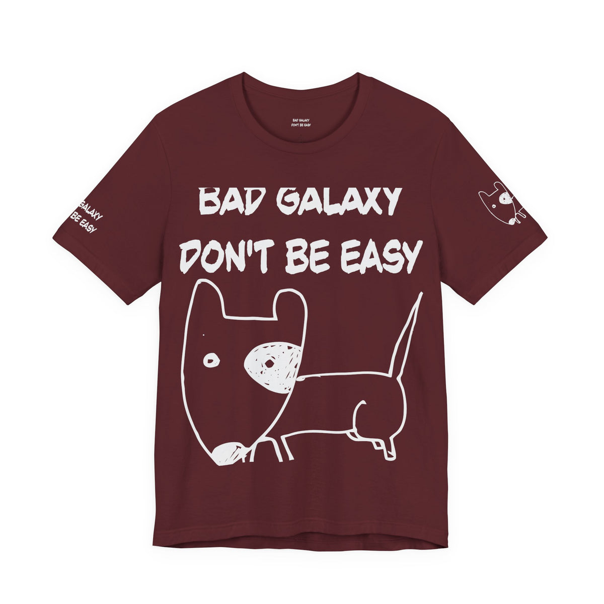 Funny Dog Graphic Unisex Cotton Bella+Canvas Tee with Art Design b91