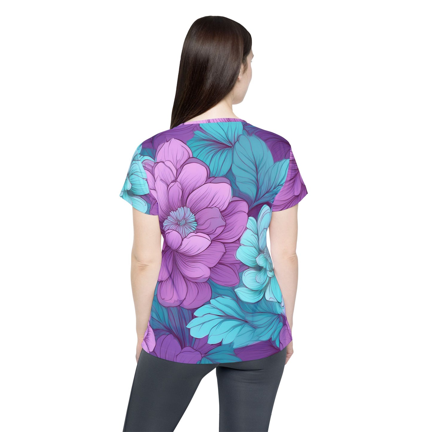 Women Poly Shirt with Floral Print F269