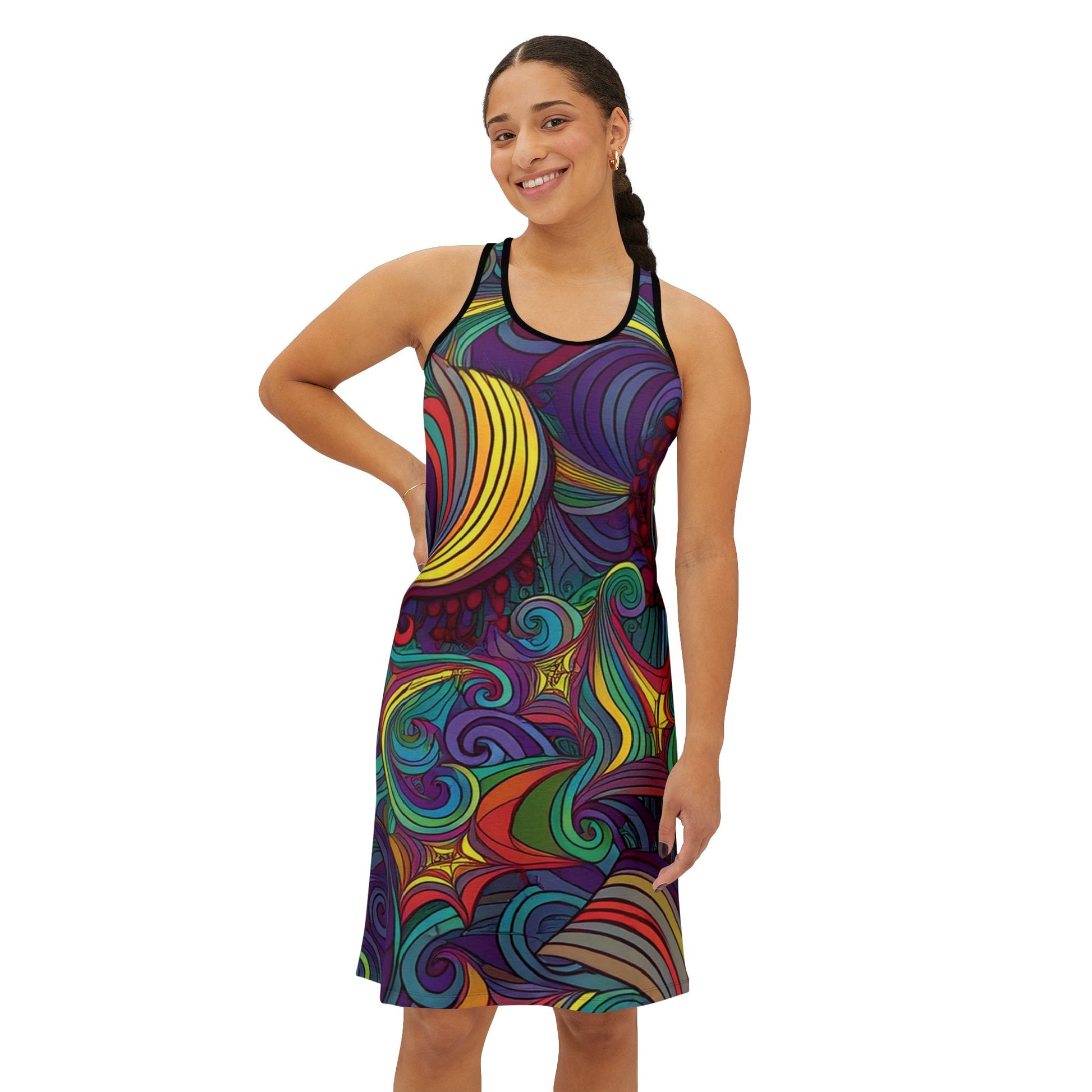 Abstract Print Dress - PPU BEST