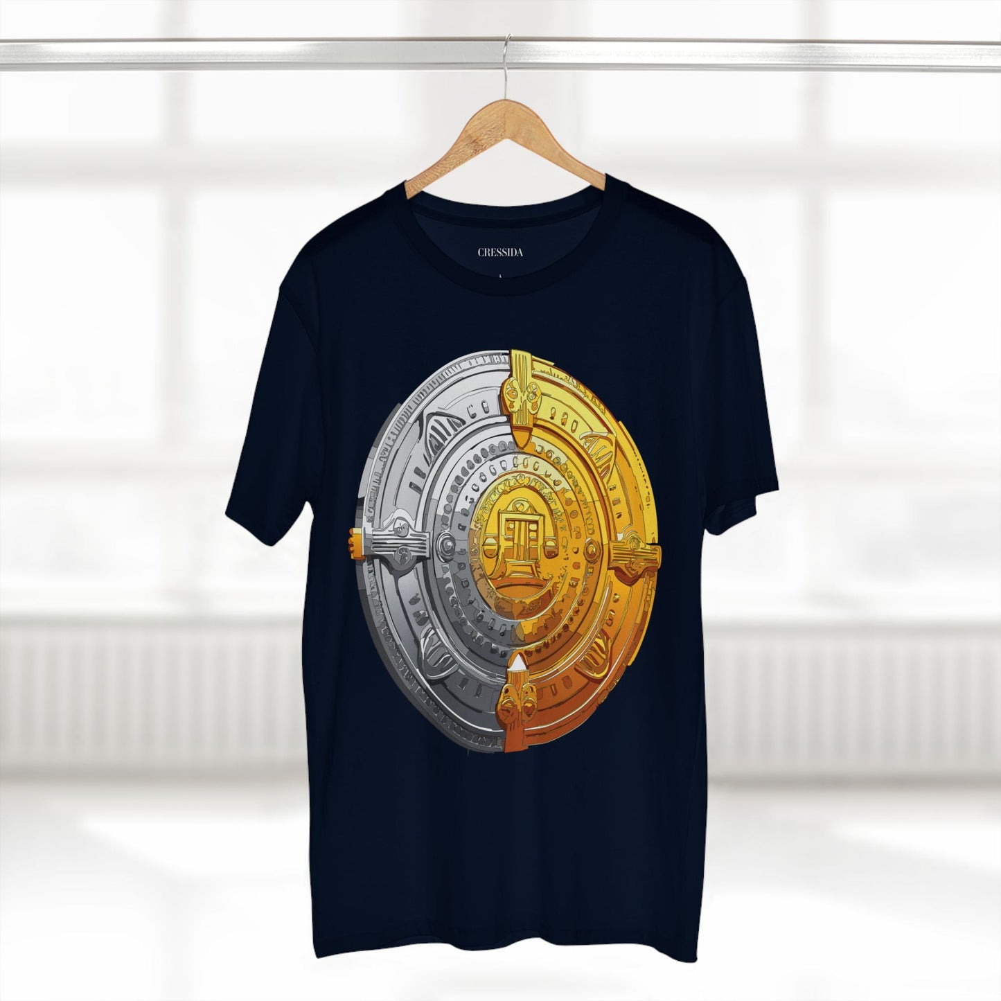 Antique Gold Coin Graphic Design T-Shirt Unisex 100 Cotton With Golden Print Artwork Tee 15