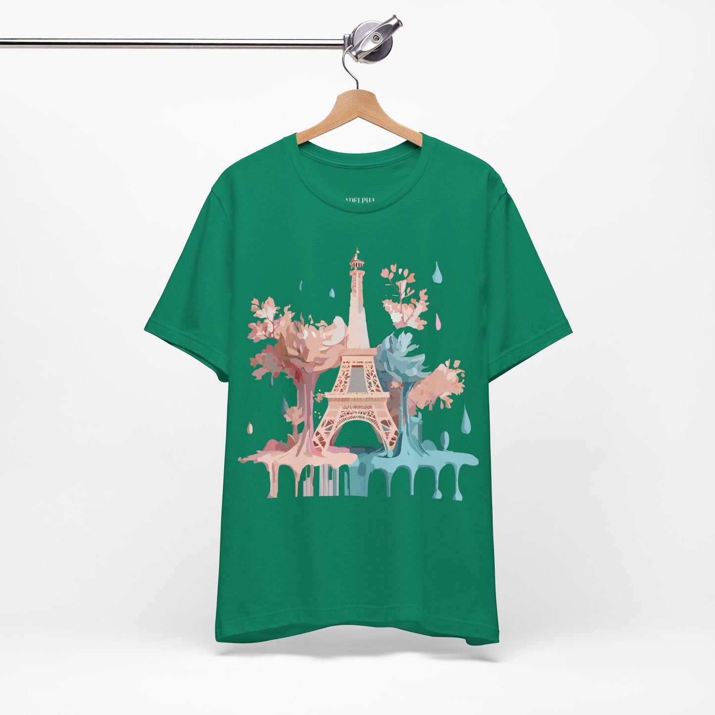 Unisex Paris Graphic Tee By Adelpha Vintage Inspired Tourist Shirt Short Sleeve Collection