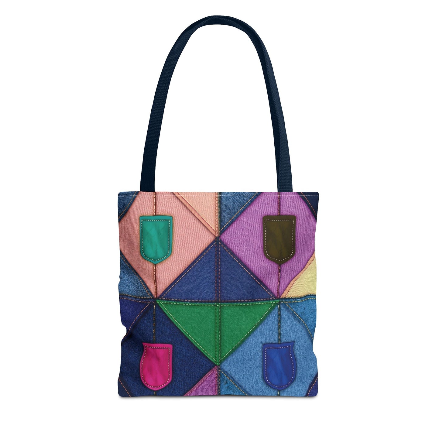 Denim Canvas Bag, Tote Bag Denim Printify