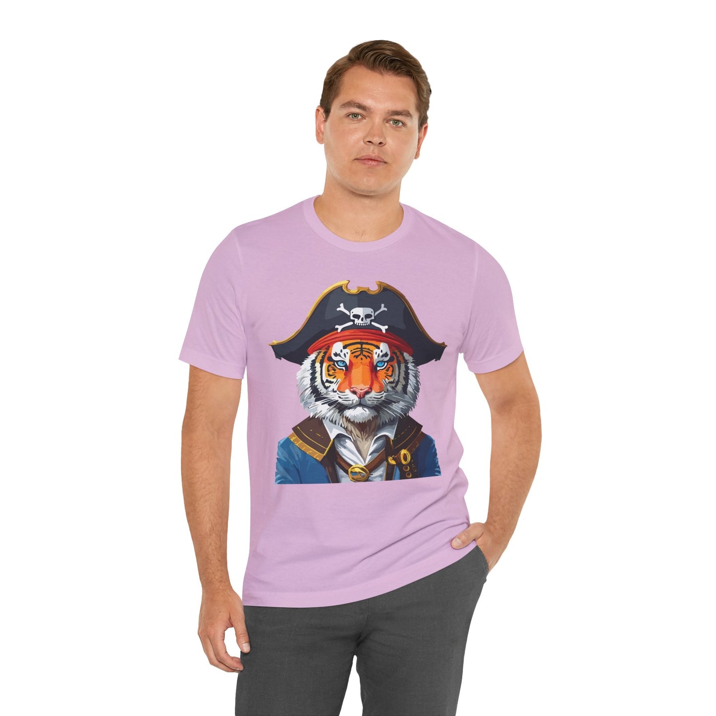 Unisex Animal Tee Shirt With Art Design Wild Animals Shirt Gildan Softstyle 64000