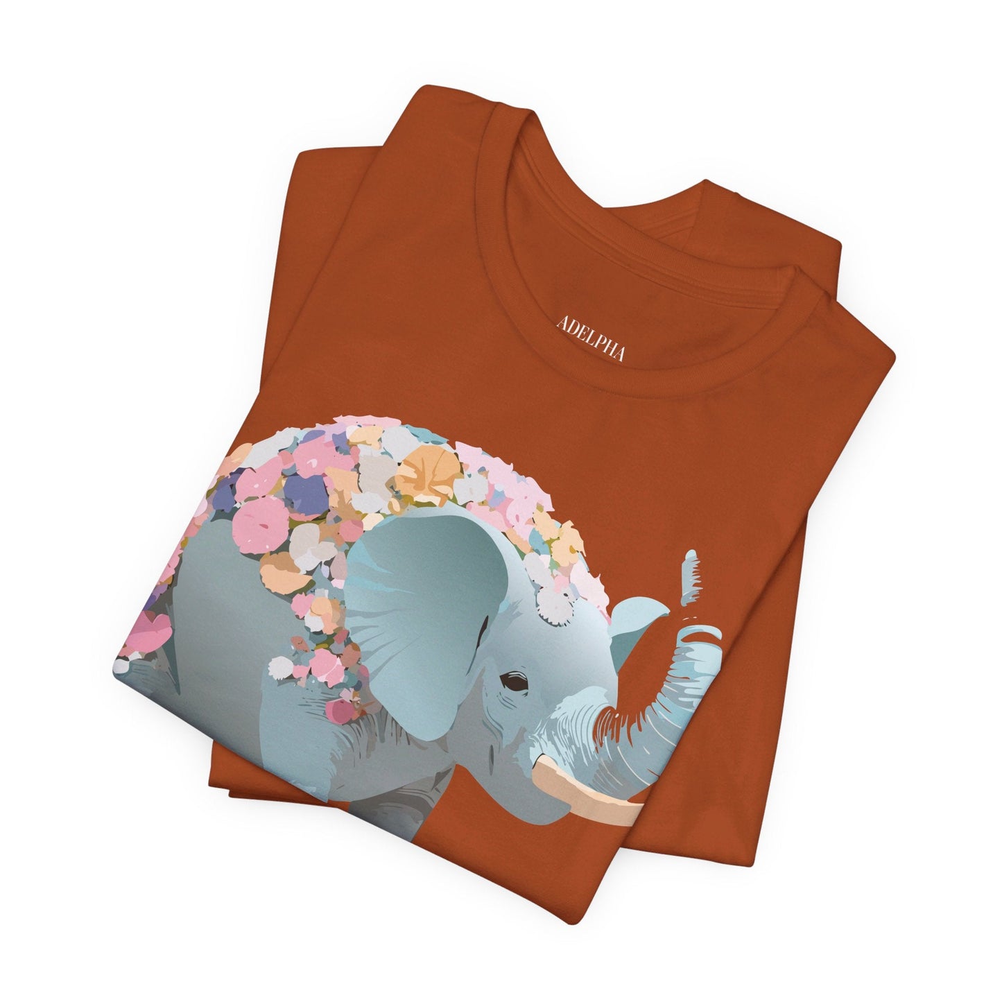 Elephant Graphic Unisex 100 Cotton Jersey Vintage Art Design Tee 24