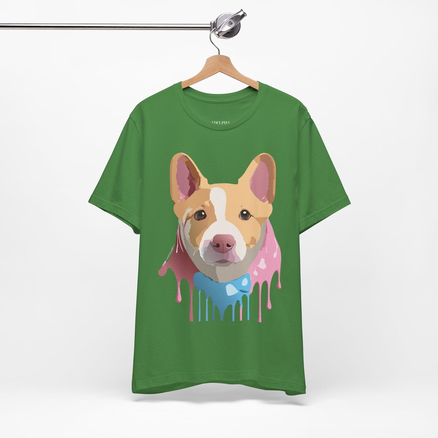 Adelpha Graphic Dog Shirt Unisex Vintage Inspired Tee Short Sleeve Comfort Wear Everyday