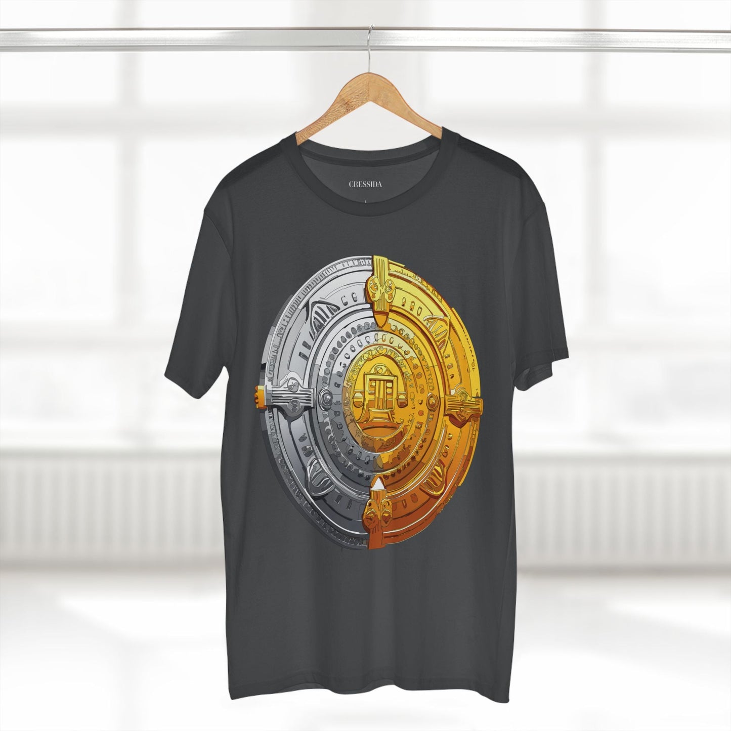 Antique Gold Coin Graphic Design T-Shirt Unisex 100 Cotton With Golden Print Artwork Tee 15