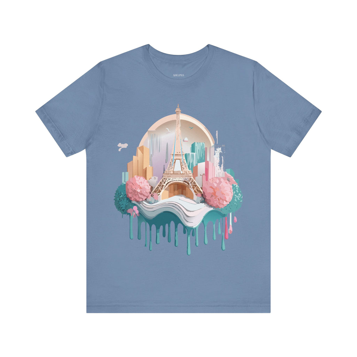 Unisex Cotton Bella+Canvas Tee with Paris