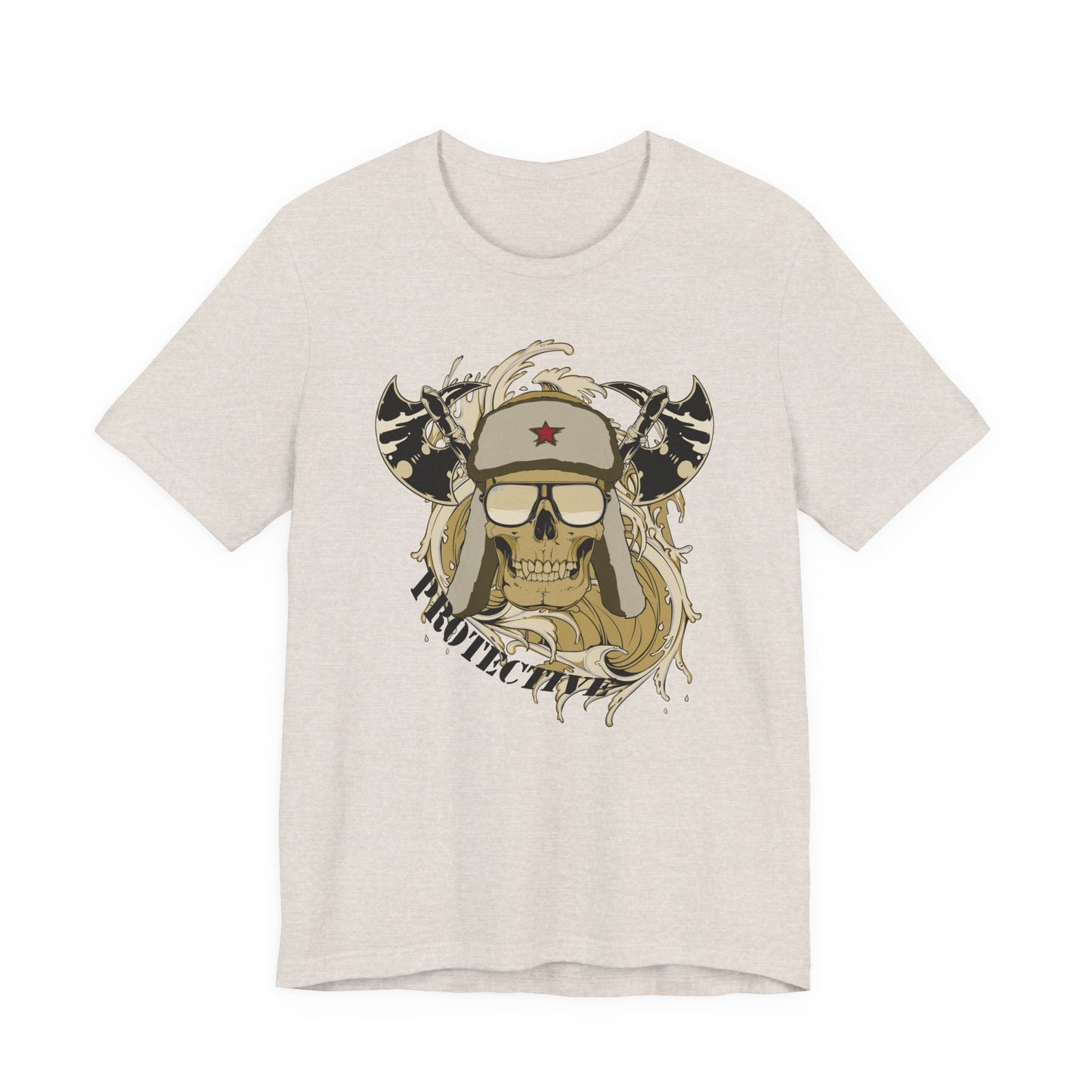 Viking Skull Graphic with Horned Helmet T-Shirt Captain Design Tee Art-41