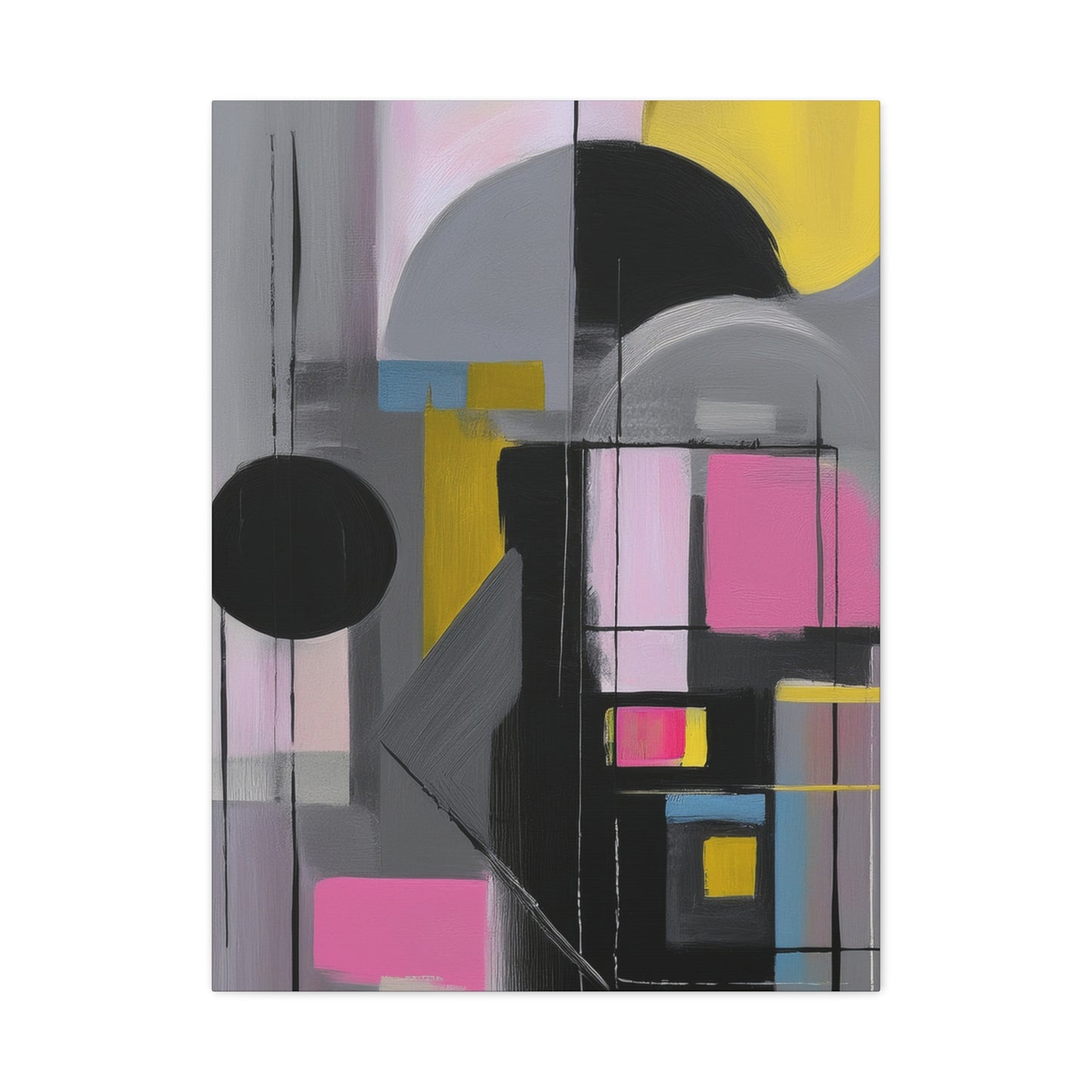 Abstract Geometric Painting Print Canvas 20x24,20x30,24x30 24x32,24x36,30x40 32x48,36x48,40x60 Pine-Wood Inner Frame ABS-37