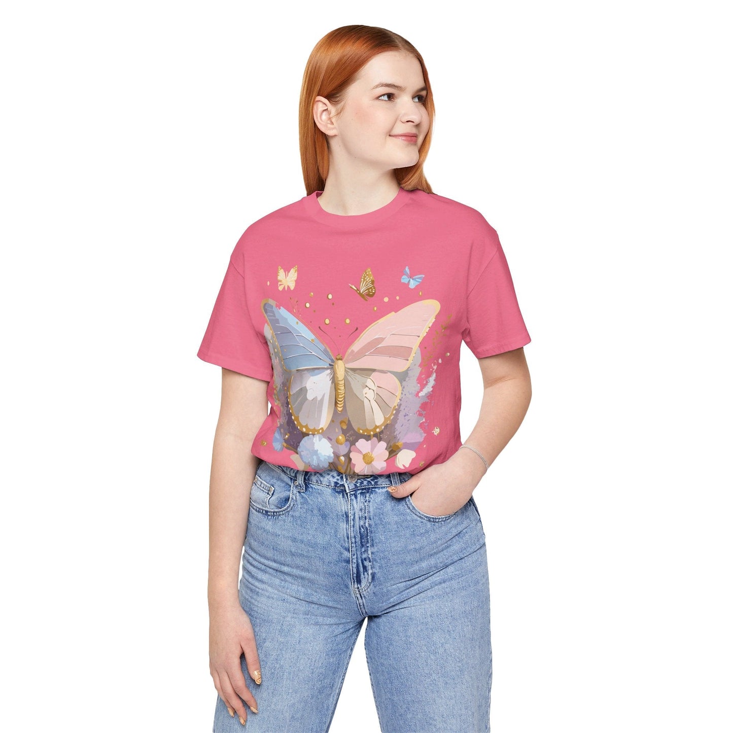 Butterfly Graphic Tee Adelpha Unisex Short Sleeve Shirt Vintage Inspired Art