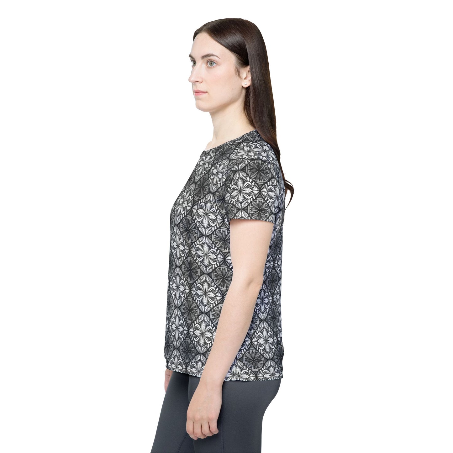 Women Poly Shirt with Ornament O15