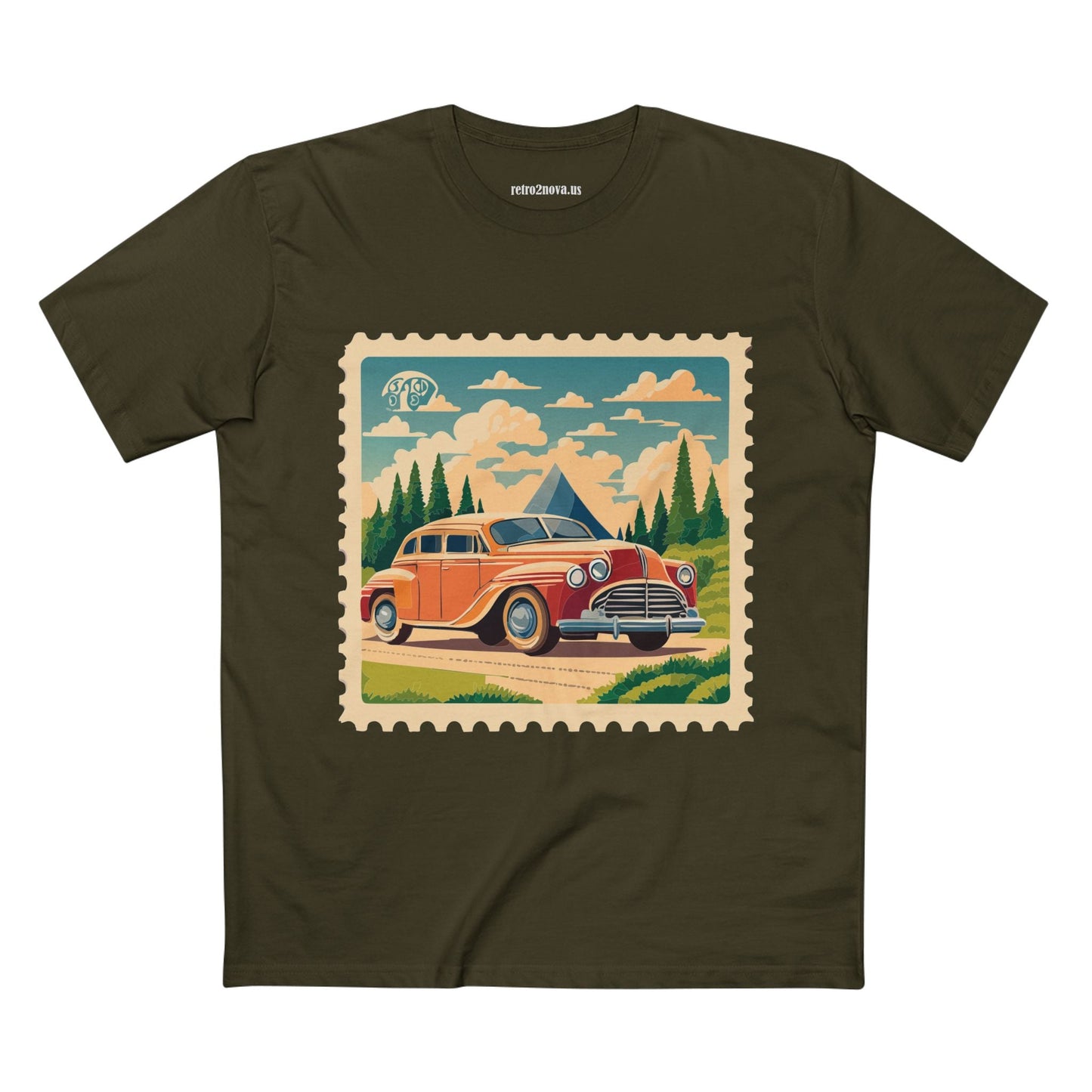 Stamp Shirt Postage Stamp Tee PS-30 Unisex Premium Cotton Original Art Design By Retro2Nova