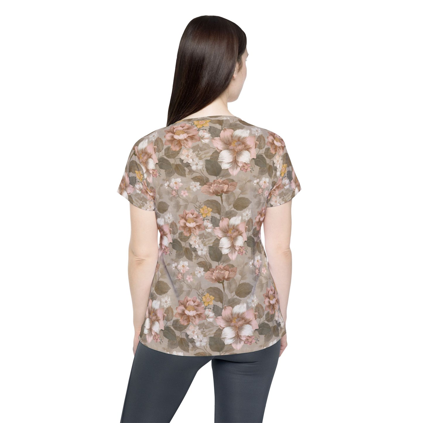 Women Poly Shirt with Floral Print F310