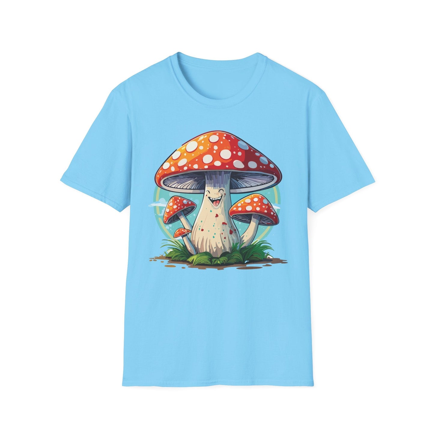 Mashroom Tee Shirt Unisex Funny Mashroom Design Softstyle Cotton Tee For Everyday Comfort
